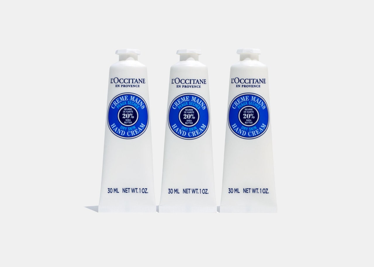 Three bottles of lotion